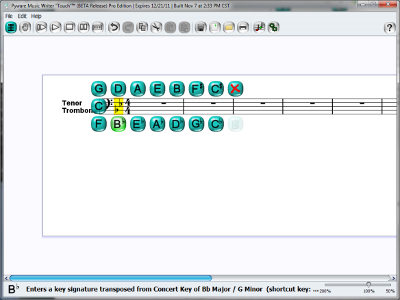 Key Signature Palette