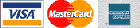 We Accept Visa, Mastercard, and American Express.