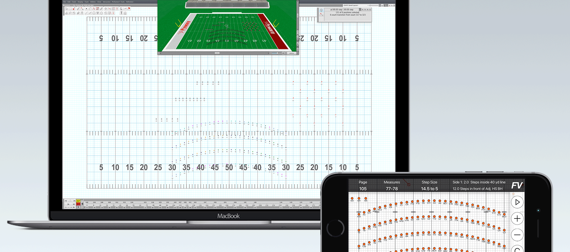 Pygraphics, Inc. Pyware 3D Drill Design software for marching ensembles.